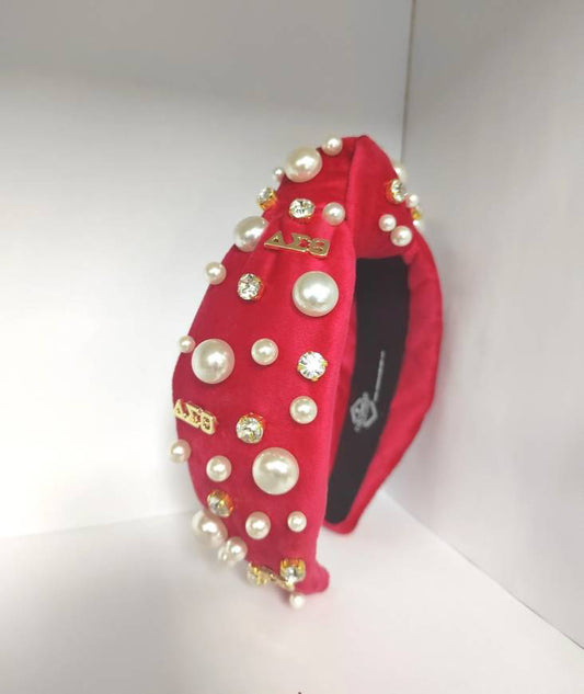 Red Delta Jeweled Headband