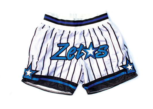 White "Zetas" Magic Shorts (CLEARANCE)