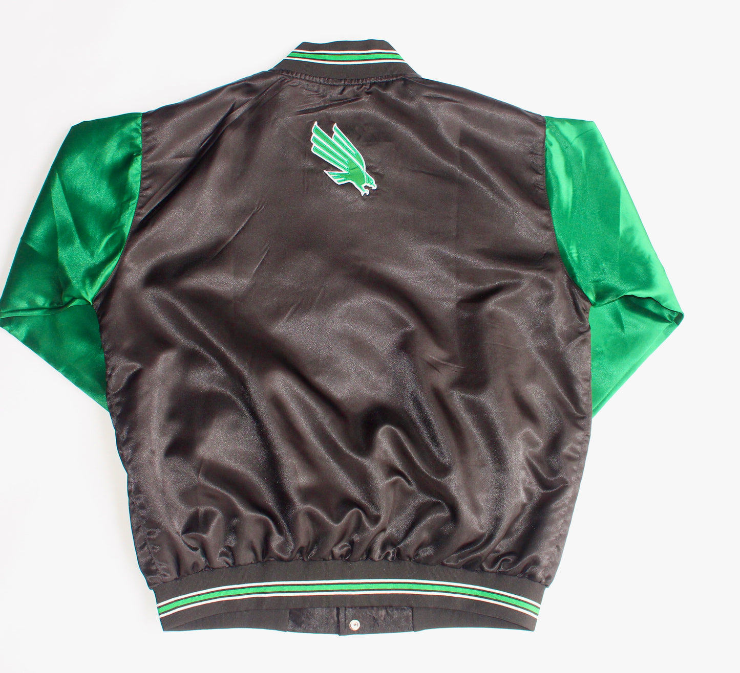 Black Mean Green Satin Jacket