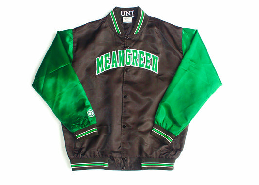 Black Mean Green Satin Jacket