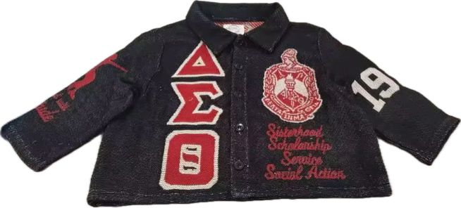 Delta Sigma Theta Sorority, Inc. Black Tapestry Shirt (PRE-ORDER)