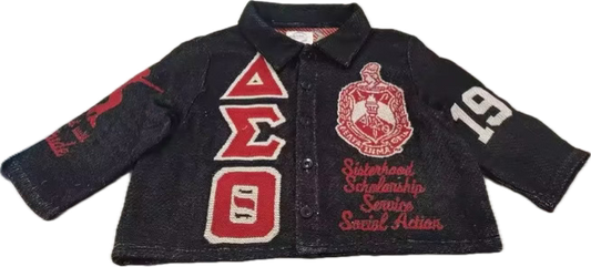 Delta Sigma Theta Sorority, Inc. Black Tapestry Shirt (PRE-ORDER)