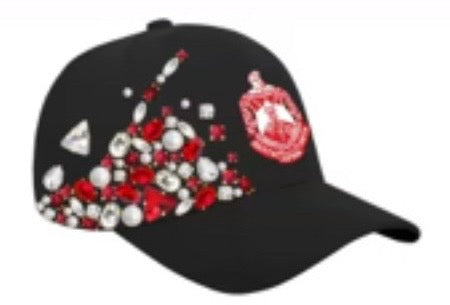 Jeweled Baseball Cap (Satin-lined)