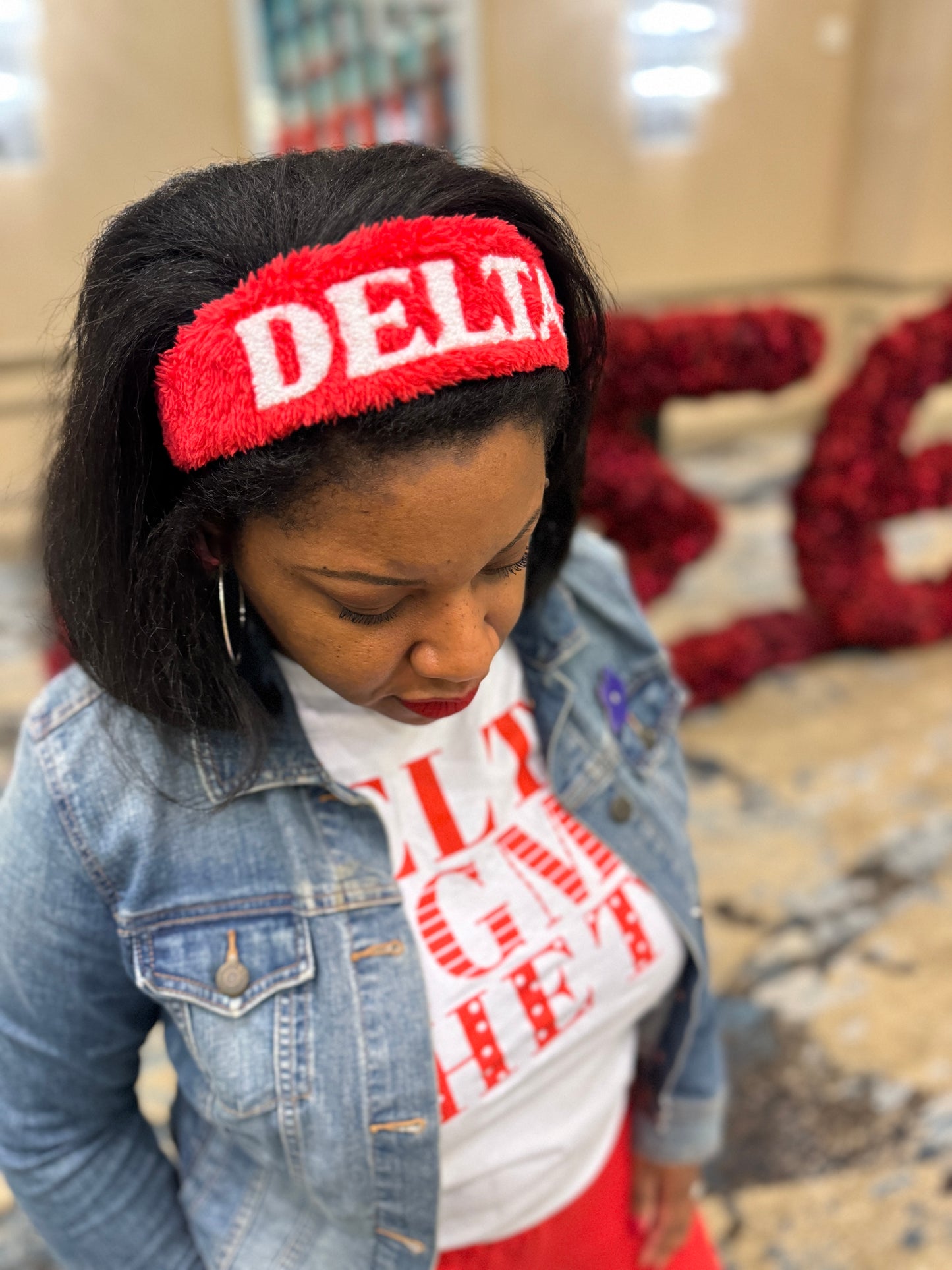 Delta Red Headband