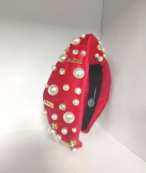 Red Delta Jeweled Headband