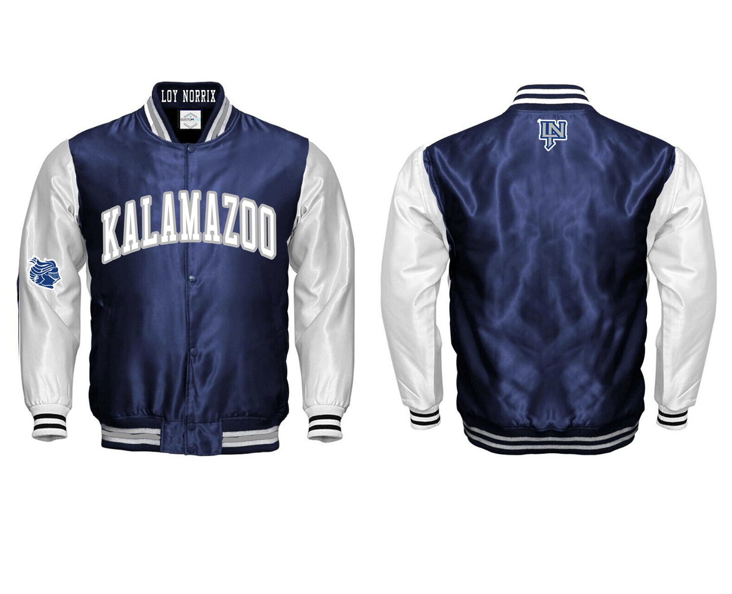 Kalamazoo Loy Norrix Navy/White Jacket