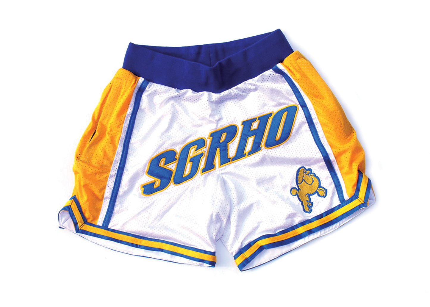 White "SGRHO" Shorts