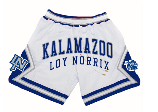 White Kalamazoo Loy Norrix Shorts