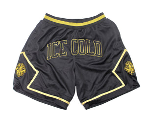 Black "Ice Cold" Shorts