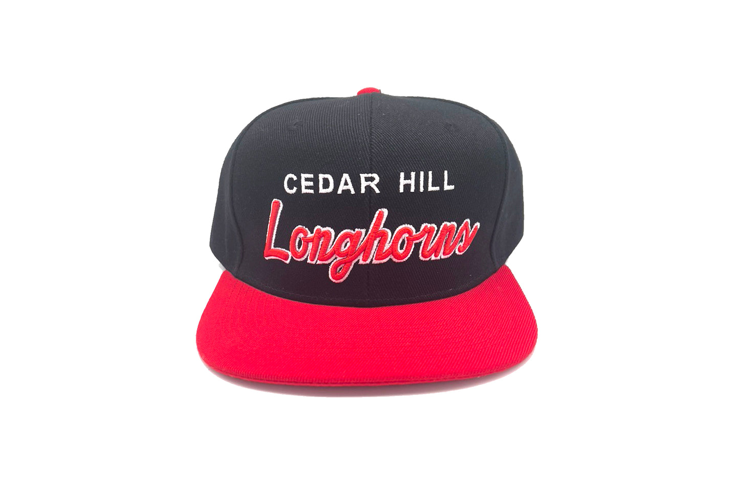 Cedar Hill Longhorns Black/Red Hat