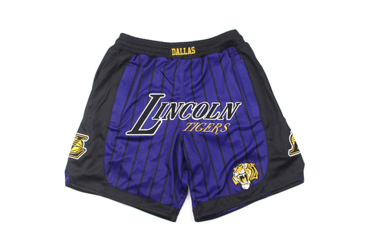 Lincoln Tigers Black/Purple Shorts