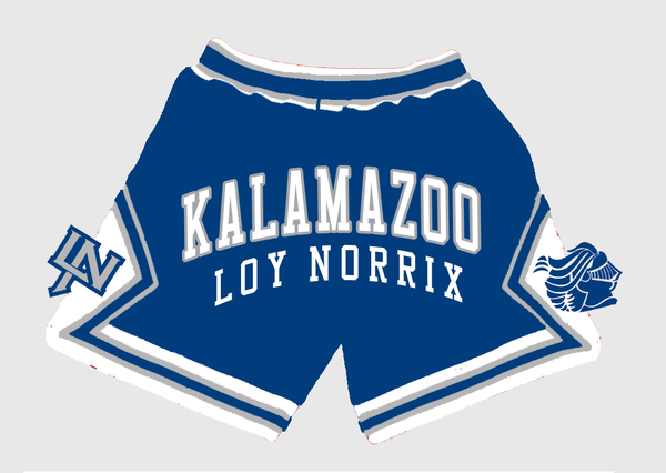 Navy Kalamazoo Loy Norrix Shorts